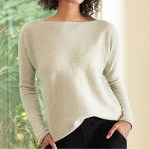 Peruvian Connection boatneck pull over sweater small